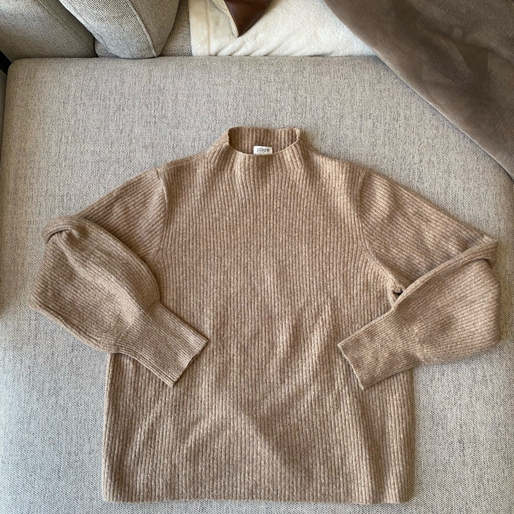 J Crew Factory Ribbed Mock Neck Sweater | Size XL